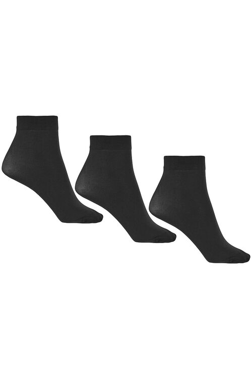 3 Pack 40 Denier Ankle Highs
