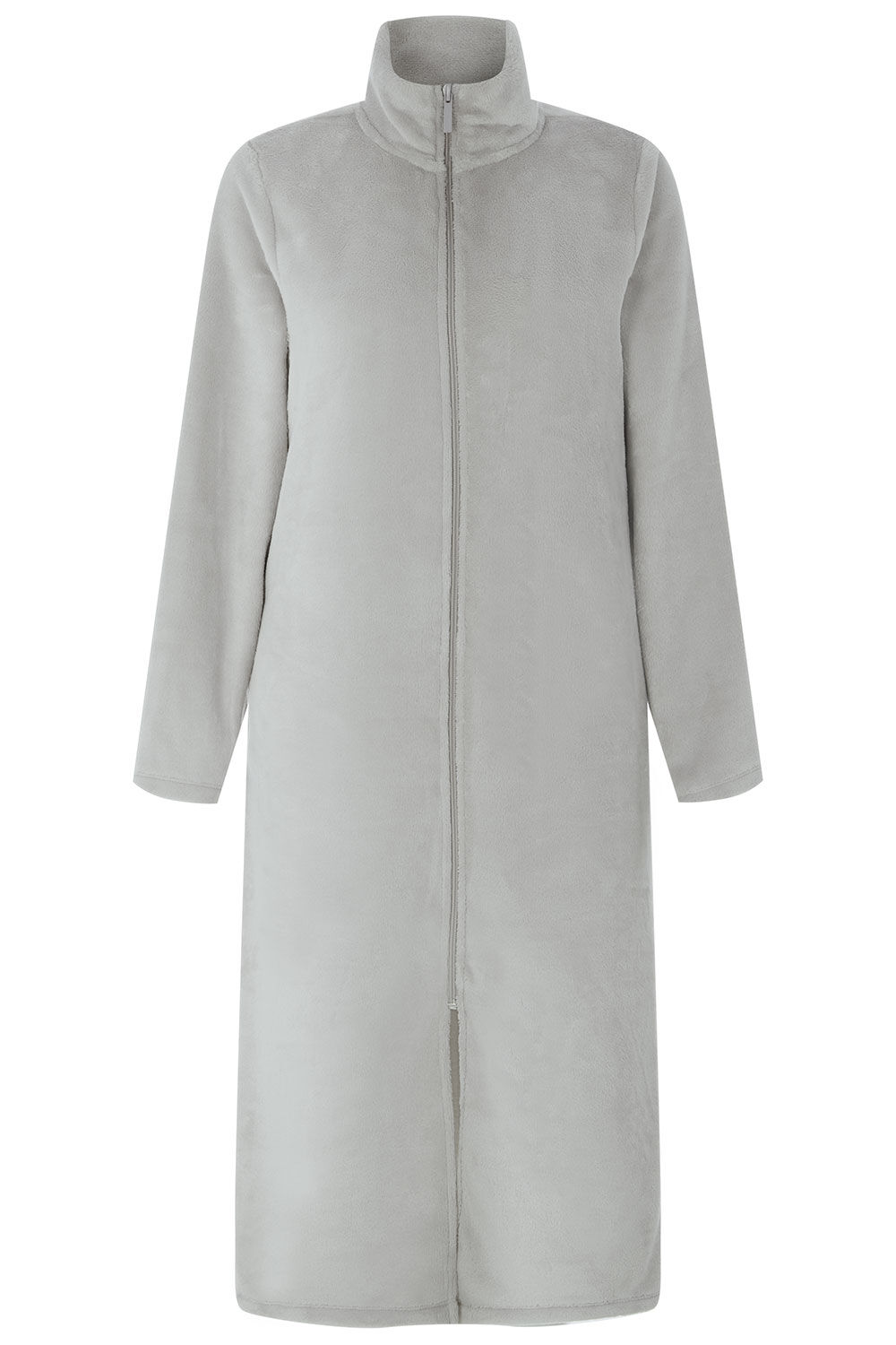 Womens Zipped Dressing Gown Ladies Plain Cotton Terry Bathrobe Zip Up  Housecoat | eBay