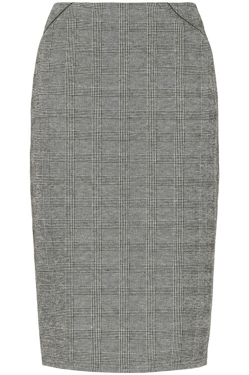 Prince of Wales Check Ponte Pencil Skirt | Home Delivery | Bonmarché