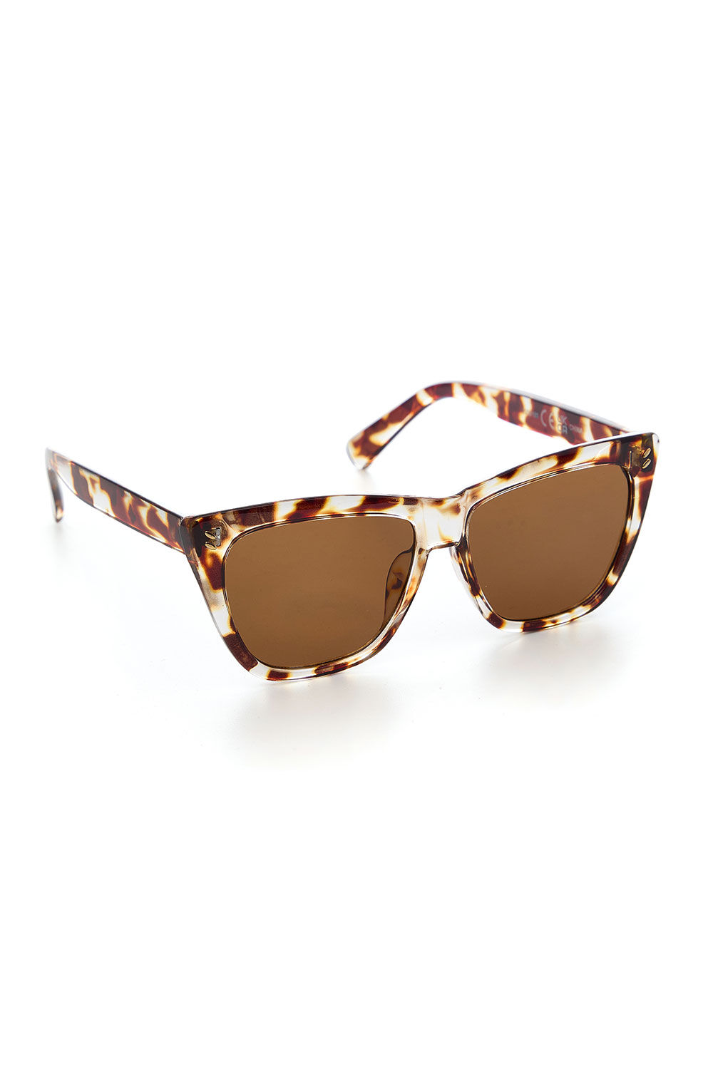 Bonmarche Brown Tortoiseshell Square Frame Sunglasses, Size: One Size - Summer Dresses