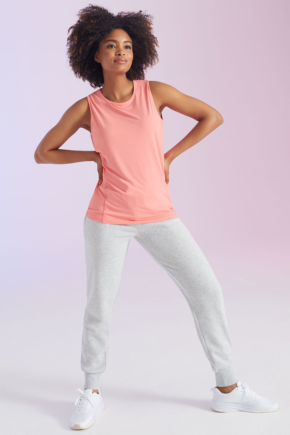 DASH Women’s Light Pink Nylon Plain Cut Out Back Design Vest, Size: 22