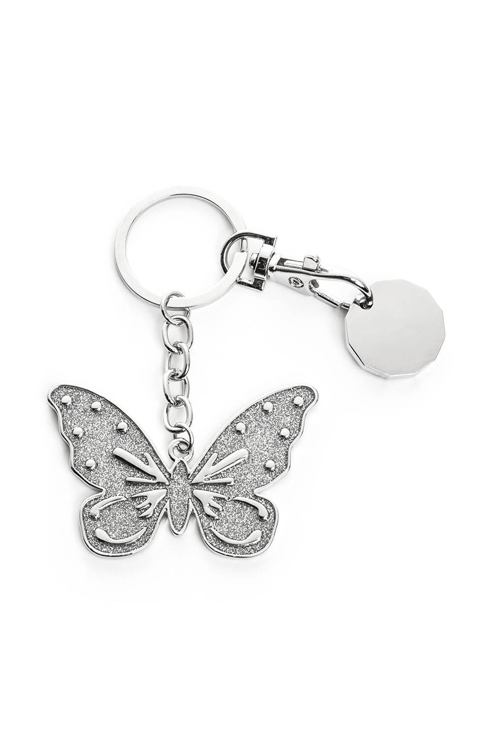 Butterfly Rare Key Chain Yellow Real Pendant In Clear Resin Moth Key ring Charm 