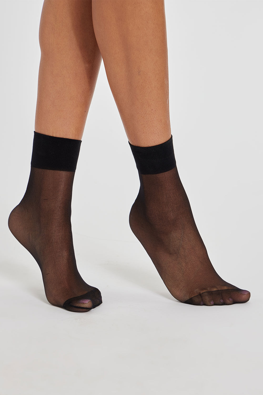 Bonmarche 5 Pack of 15 Denier Ankle Pop Socks