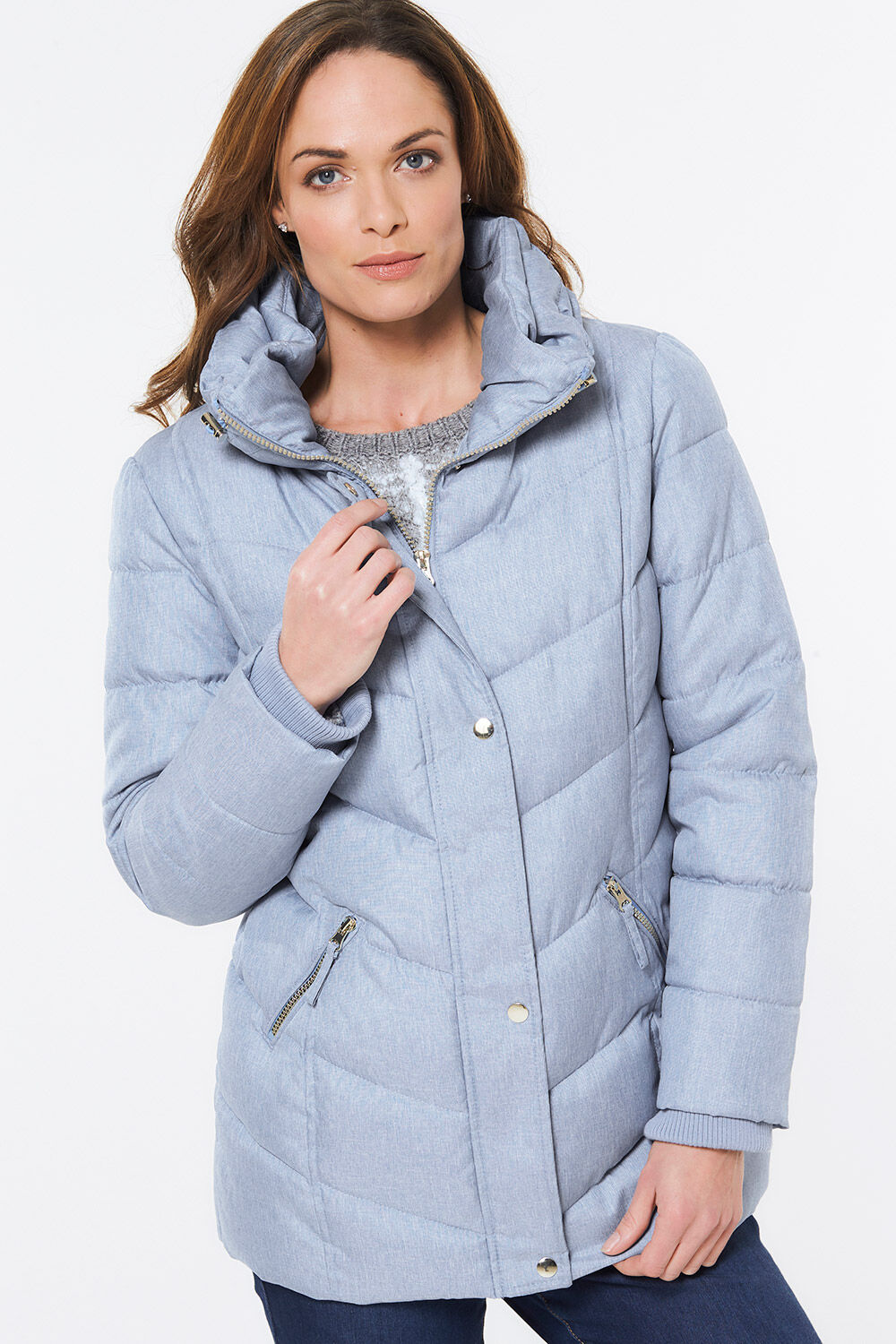 Buy Textured Padded Jacket | Fast Home Delivery | Bonmarché