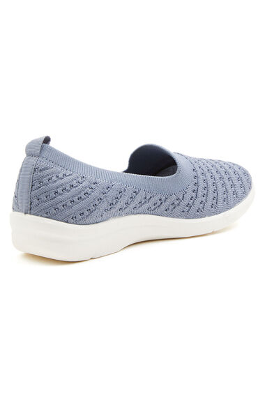 Knitted Slip On Trainers | Bonmarché