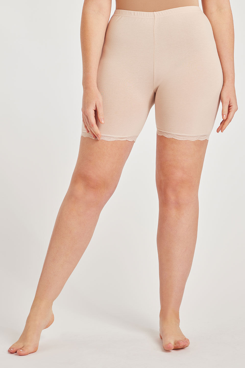 Bonmarche Beige Anti-Chafing Shorts, Size: 20-22