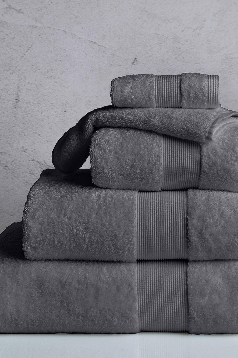 Bonmarche Grey Luxury Egyptian Towels, Size: 30x30cm