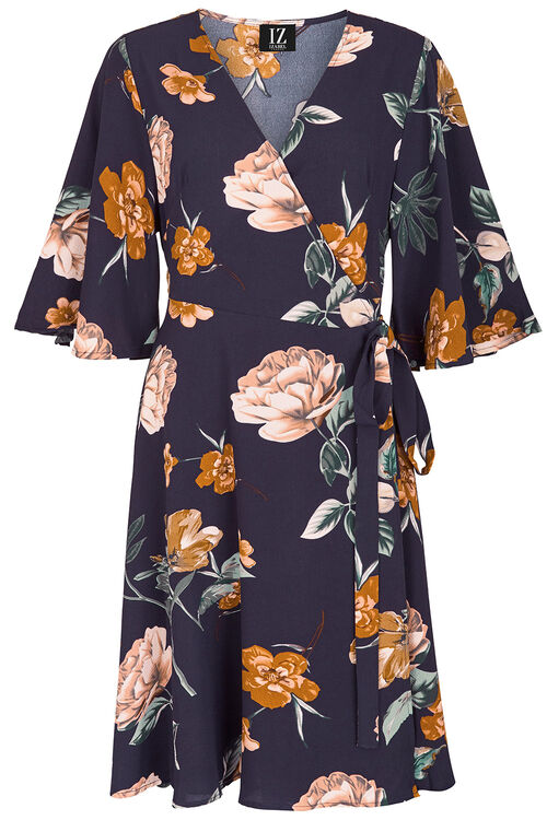 Buy Izabel Floral Wrap Dress | Home Delivery | Bonmarché