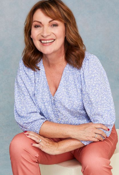 Lorraine Kelly in blouse and jeans