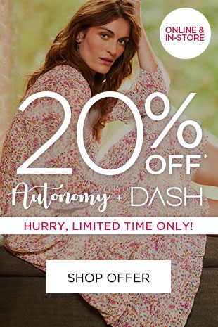 20% off
Autonomy & DASH, Hurry, limited time only! SHOP OFFER