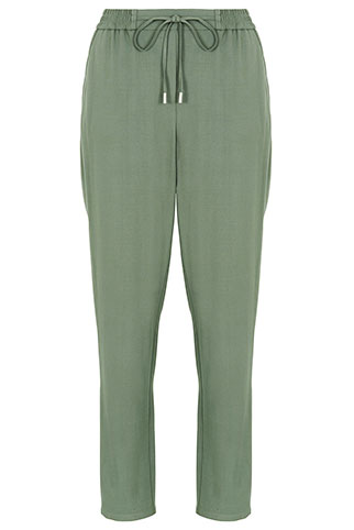 Casual Textured Tapered Trousers