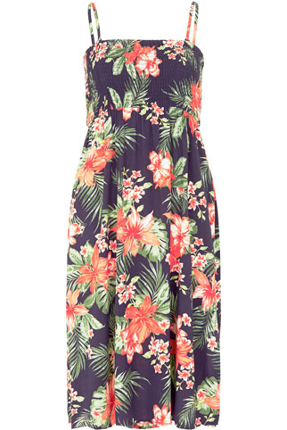 Tropical Print Multiway Beach Dress