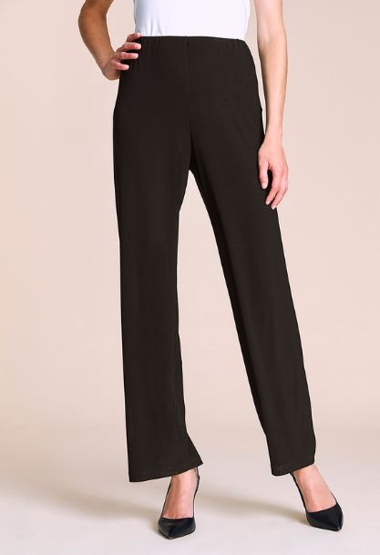 Elasticated Wide Leg Jersey Trousers