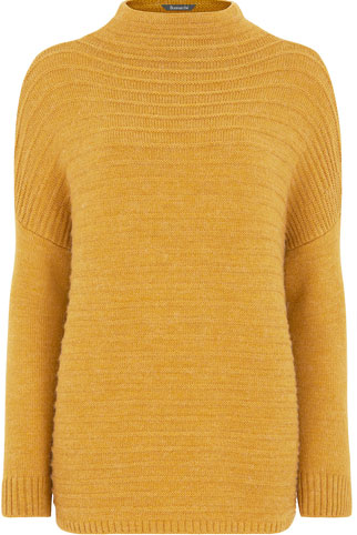 Ribbed High Neck Sweater 