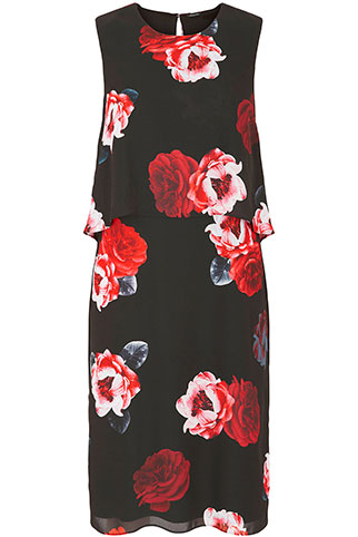Double Layer Floral Dress