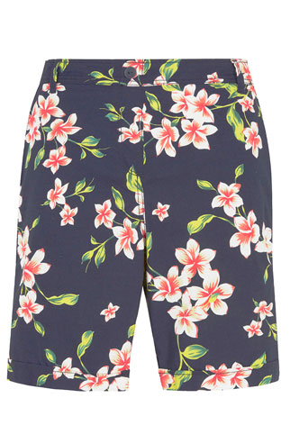 Floral Print Essential Cotton Shorts