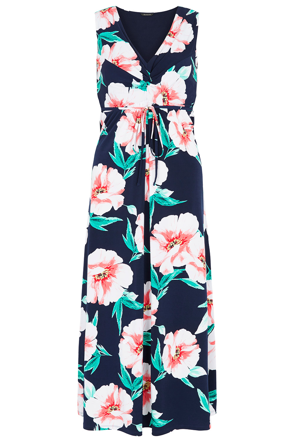 2 in 1 Printed Maxi Dress and Shrug