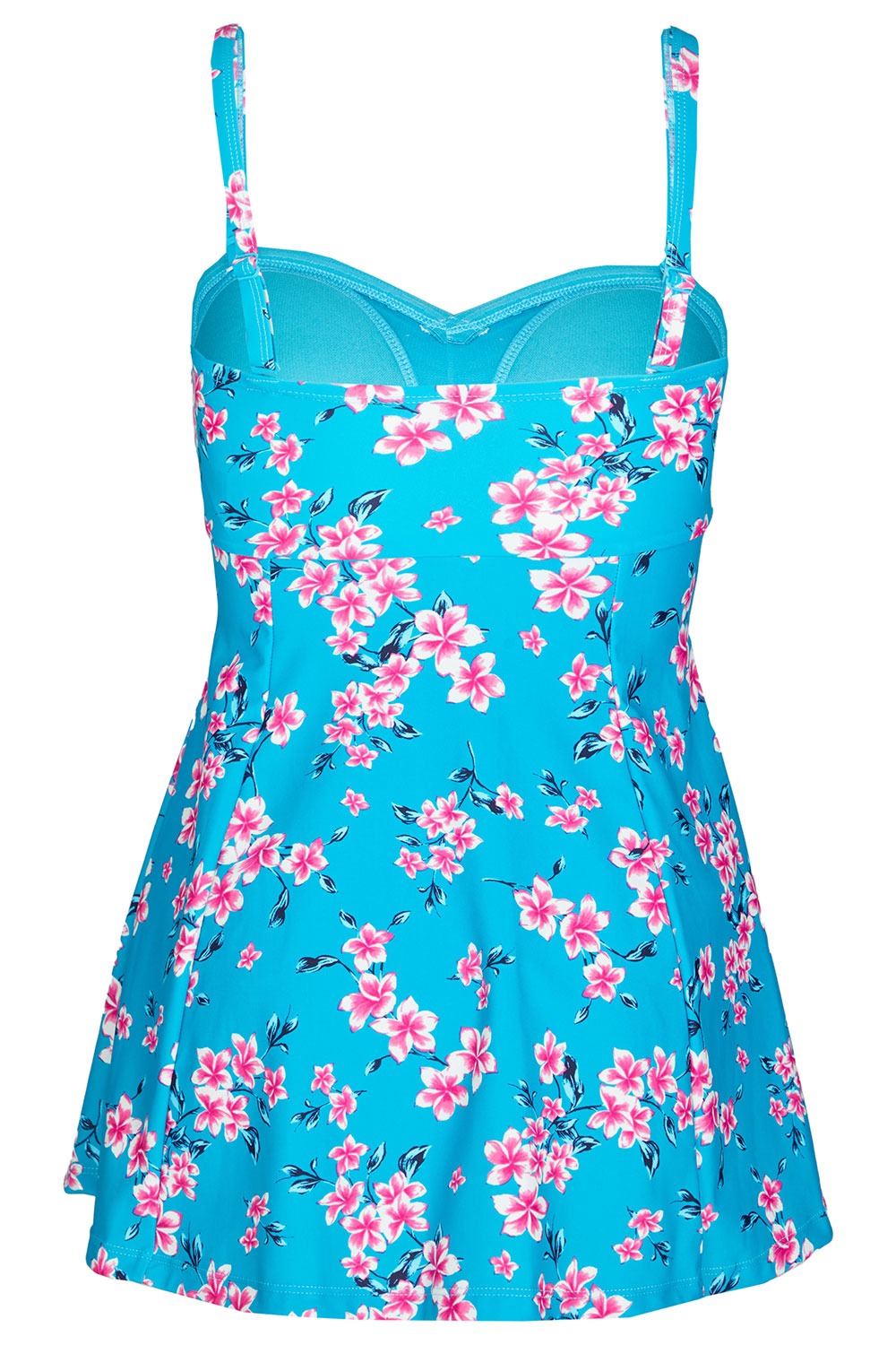Floral Swimdress with Ruched Front | Bonmarché